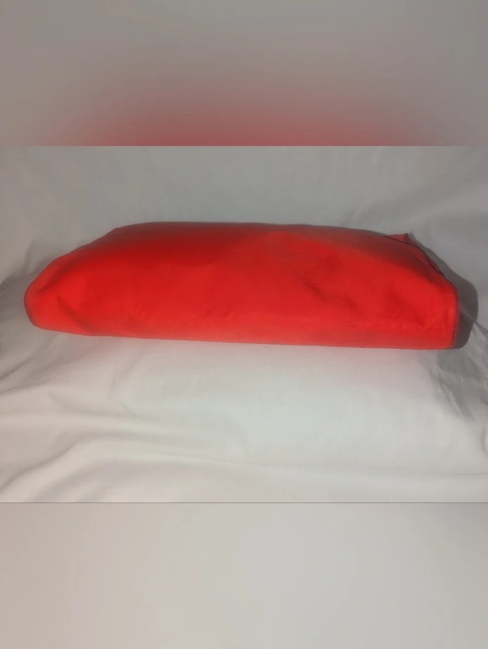 Fendi Vintage SAS Roma Red Zip Cosmetic Pouch Made In Italy